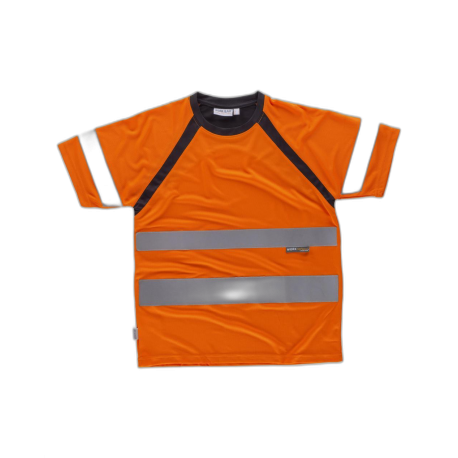 Camiseta manga corta combinada con alta visibilidad WORKTEAM C2941