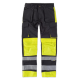 Pantalón multibolsillos alta visibilidad WORKTEAM C2914 Ref.WTC2914-NEGRO/AMARILLO AV