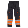 Pantalón multibolsillos combinado alta visibilidad WORKTEAM C2918