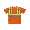 Camiseta manga corta con cintas reflectantes combinadas WORKTEAM C3645