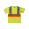 Camiseta manga corta con cintas reflectantes combinadas WORKTEAM C3645