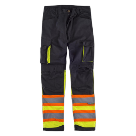 Pantalón multibolsillos combinado alta visibilidad WORKTEAM C2618