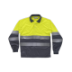 Polo combinado alta visibilidad manga larga WORKTEAM C3870 Ref.WTC3870-AMARILLO AV/GRIS