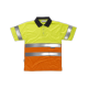 Polo combinado alta visibilidad manga corta WORKTEAM C3866 Ref.WTC3866-AMARILLO AV/NARANJA AV