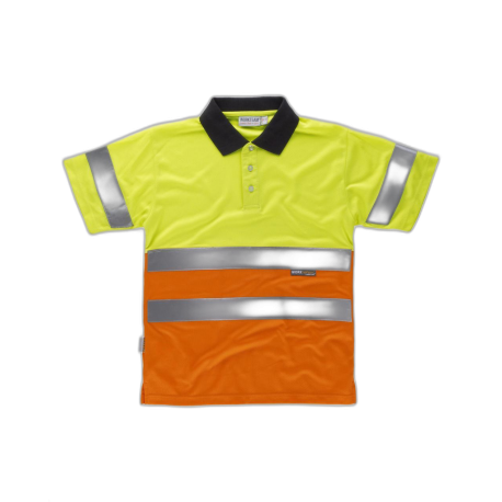 Polo combinado alta visibilidad manga corta WORKTEAM C3866