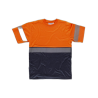 Camiseta manga corta combinada WORKTEAM C6030