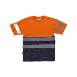 Camiseta manga corta combinada WORKTEAM C6040