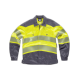 Cazadora elástica combinada con alta visibilidad WORKTEAM C2710 Ref.WTC2710-GRIS OSCURO/AMARILLO AV