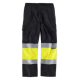 Pantalón con 2 cintas de alta visibilidad y reflectante WORKTEAM C4018 Ref.WTC4018-NEGRO/AMARILLO AV