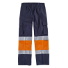 Pantalón combinado con cintura elástica WORKTEAM C4019