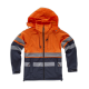 Workshell combinado con alta visibilidad WORKTEAM S9525 Ref.WTS9525-MARINO/NARANJA AV