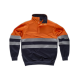 Sudadera combinada Alta Visibilidad WORKTEAM C3839 Ref.WTC3839-MARINO/NARANJA AV