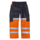 Pantalón combinado alta visibilidad con cintas reflectantes WORKTEAM C3214 Ref.WTC3214-MARINO/NARANJA AV