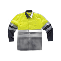 Camisa combinada AV con cintas reflectantes WORKTEAM C3813