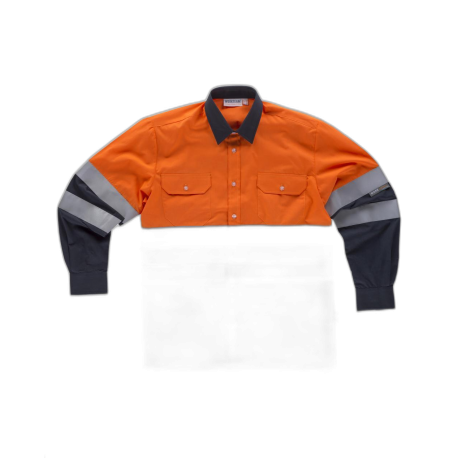 Camisa combinada AV con cintas reflectantes WORKTEAM C3813