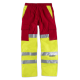Pantalón combinado alta visibilidad con cintas reflectantes WORKTEAM C3314 Ref.WTC3314-ROJO/AMARILLO AV