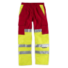 Pantalón combinado alta visibilidad con cintas reflectantes WORKTEAM C3314