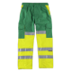 Pantalón combinado alta visibilidad con cintas reflectantes WORKTEAM C3314 Ref.WTC3314-VERDE/AMARILLO AV