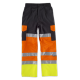 Pantalón multibolsillos de alta visibilidad y cintas reflectantes WORKTEAM C3216 Ref.WTC3216-NEGRO/NARANJA AV/AMARILLO AV