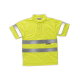 Polo manga corta alta visibilidad cintas reflectantes en torso y mangas WORKTEAM C3880 Ref.WTC3880-AMARILLO AV