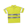 Polo manga corta alta visibilidad cintas reflectantes en torso y mangas WORKTEAM C3880
