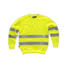 Sudadera AV cuello redondo con cintas reflectantes en torso y mangas WORKTEAM C9030