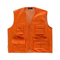 Chaleco tipo safari multibolsillo AV WORKTEAM C3640