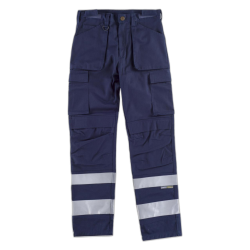 Pantalón multibolsillos con cintas reflectantes de diferentes tamaños WORKTEAM C2911