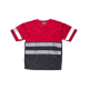 Camiseta cuello caja WORKTEAM C3940 Ref.WTC3940-ROJO/NEGRO