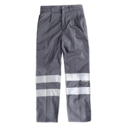 Pantalón multibolsos con tejido polar en interior, 2 cintas reflectantes