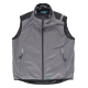 Chaleco Softshell cobinado y con detalles reflectantes WORKTEAM WF2880 Ref.WTWF2880-GRIS/NEGRO