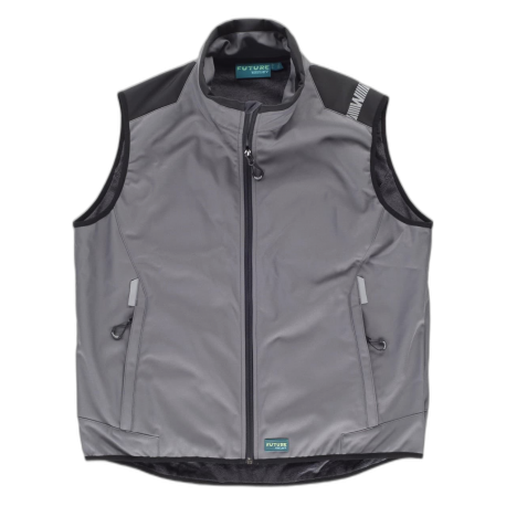 Chaleco Softshell cobinado y con detalles reflectantes WORKTEAM WF2880