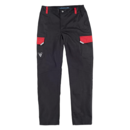 Pantalón elástico con detalles reflectantes WORKTEAM WF2855