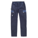 Pantalón elástico con detalles reflectantes WORKTEAM WF2855 Ref.WTWF2855-MARINO/AZAFATA