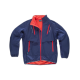 Chaqueta Workshell con tejido Ripstop combinada y con detalles reflectantes WORKTEAM WF2700 Ref.WTWF2700-MARINO/ROJO AV
