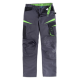 Pantalón tricolor con tejido canvas WORKTEAM WF2750 Ref.WTWF2750-GRIS OSCURO/NEGRO/VERDE LIMA