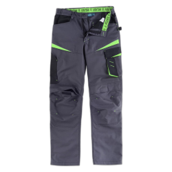 Pantalón tricolor con tejido canvas