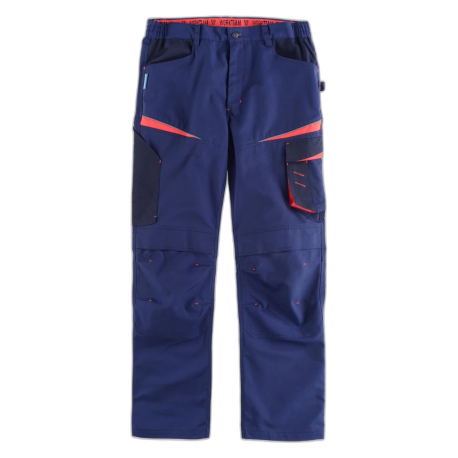 Pantalón tricolor con tejido canvas WORKTEAM WF2750