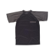Camiseta de manga corta con mangas a contraste y bolsillo en pecho WORKTEAM WF1016 Ref.WTWF1016-NEGRO/GRIS OSCURO