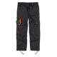 Pantalón linea 6 multibolsillos con elástico en laterales WORKTEAM WF1619 Ref.WTWF1619-NEGRO/NARANJA AV