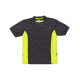 Camiseta linea 6 WORKTEAM WF1616 Ref.WTWF1616-GRIS/AMARILLO AV