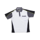 Polo linea 5 combinado en 3 colores con vivos reflectantes WORKTEAM WF5855 Ref.WTWF5855-BLANCO/NEGRO/GRIS OSCURO