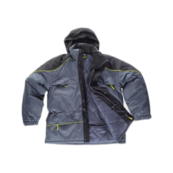 Parka linea 5 combinada acolchada con vivos reflectantes