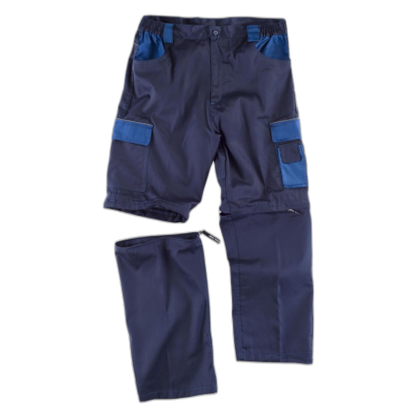 Pantalón linea 8 combinado multibolsillos con perneras desmontables WORKTEAM WF1850