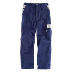 Pantalón linea 1, con elástico en cintura y bolsillos combinados