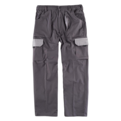 Pantalón linea 3 combinado, elástico en cintura, multibolsillos y con refuerzo en culera