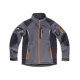 Workshell combinado con detalles reflectantes WORKTEAM S9495 Ref.WTS9495-GRIS/NEGRO