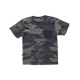 Camiseta camuflaje manga corta combinada con negro WORKTEAM S8520 Ref.WTS8520-CAMUFLAGE GRIS/NEGRO