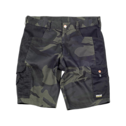 Bermuda camuflaje combinado con negro WORKTEAM S8516