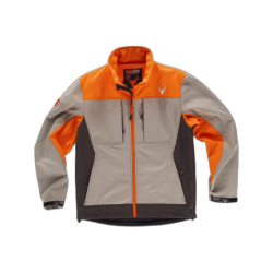 Chaqueta Softshell combinadal con dos bolsillos laterales y 2 bolsillos en pecho